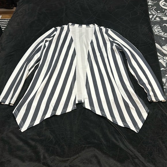 SHEIN Sweaters - Black and White Blazer Cardigan, Small